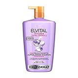L'Oréal Paris Elvital feuchtigkeitsspendendes XXL Shampoo für glänzendes und gesundes Haar, Mit Hyaluron für einen Feuchtigkeitsboost, Hydra Hyaluronic, 1000 ml