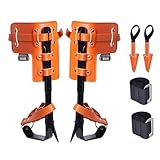 VEVOR Unisex Steigeisen Baumklettern Baumspikes zum Klettern, Orange, 210 x 210 x 410 mm