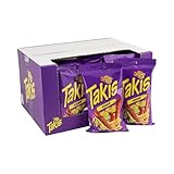 Takis Fuego Box | 18x 100g | Feurig-scharfe Tortilla-Chips mit intensivem Chiligeschmack | Der Kult-Snack aus den USA