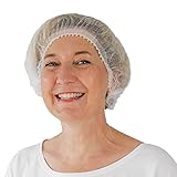 ARNOMED Haarnetz, OP Haube aus Einwegstoff Weiß, Einweg Haarnetze 100 Stk für die Küche oder Zahnarzt, Hygienezubehör für die Medizin, OP Kopfhauben 52cm, Haarnetz Einweg für Männer/Frauen, Hair Cover