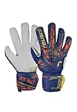 Reusch Attrakt Grip Junior Torwarthandschuhe für Kinder mit Expanse Cut und herausragendem Grip, blau-Gold, 6