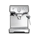 Sage Appliances the Duo Temp Pro Espressomaschine und Kaffeemaschine mit Milchaufschäumer, Siebträgermaschine, SES810, Gebürsteter Edelstahl