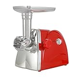 ACROSSPART 2800W Fleischwolf Elektrisch, Edelstahl Wurstmaschine, Multi Fleischwolf mit 3 Edelstahl Loch Scheiben, Küchen Meat Grinder zum Raspeln, Schneiden