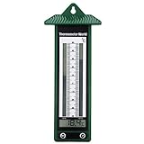 Digitales Gewächshaus-Thermometer – Max-Min-Thermometer zur Messung der maximalen und minimalen Temperaturen in einem Gewächshaus, Zimmer, Büro, Lager, Fabrik, Arbeitsplatz