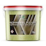 DTP-SOFT Schwefel Schwefelpulver Anorganisch 99,9% Sulfur fein gemahlen im Eimer (2KG)
