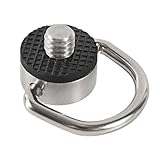 Silberne Edelstahl 1/4 Zoll Schraube Mit D Ringen Für Objektivkragen Und Stativzubehör