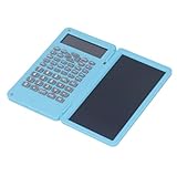 Wissenschaftlicher Taschenrechner, Tischrechner, Praktische Löschbare Schreibtafel, Tragbar für das Büro (Blue)