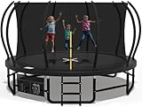 Devoko Trampolin Outdoor Ø228/305/366/427cm, Mit verstärkten Beintraversen, Stabil und robust Belastbar bis 150kg, Einteilige Konstruktion, Schnelle Installation und,Geeignet für Kinder und Erwachsene