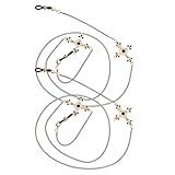 BESPORTBLE 2 Brillenanhänger: Modische Brillenketten aus Metall, Brillenhalsband, Halloween-Brillenband, Brillenhalter für den täglichen Gebrauch und Partys.