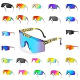Shinehalo (Die Stile sind randomisiert Polarisierende Sport-Sonnenbrille Damen und Herren zum Radfahren und Angeln UV-400-Schutz schnelle Brille (Die Stile sind randomisiert)