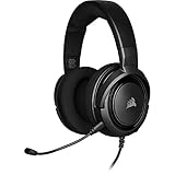 CORSAIR HS35 Stereo Leichtgewicht Multiplatform Wired-Gaming-Headset - Abnehmbares Unidirektionales Mikrofon - Neodym-Treiber - PC, PS5, PS4, Xbox, Nintendo Switch, Mobile - Carbon