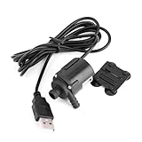 ZenithAur Mini-Tauchpumpe ohne Bürsten, 6 V, 150 l/h, ultraleise Mikro-Wasserkühlungspumpe mit USB-Anschluss