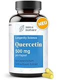 Quercetin hochdosiert [500mg / Kapsel] - 95% Reinheit, aus Japanischem Schnurbaum - 120 Flavonoide Kapseln mit Quercetin 500mg, Flavonoide hochdosiert - von NovaNature®
