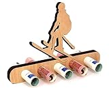 Giftota - Originelle Geburtstag Geldgeschenk Holz - Geschenk für Skiskifahrer, Schisport, Schilaufen - Ski Geldgeschenk - Geschenke aus Holz - Geschenke Geldgeschenk für Frauen & Männer
