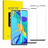 [2 Stück]Aleecyn Schutzfolie für huawei p30 pro,Hohe Qualität Gehärtetem Glass,3D Volle Abdeckung,9H Härt Folie,Anti-Bläschen,Schutzfolie für huawei p30 pro