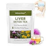 Mariendistel Löwenzahn Tee, Detox Tee zum Entgiften der Leber, Natürliche Kräutermischung, trägt zur Unterstützung der Leberregeneration & gesunde Verdauung bei, 28 wiederverwendbare Teebeutel