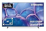 Samsung Crystal UHD 4K U7099F 55 Zoll (138 cm) LED Fernseher, Crystal Prozessor 4K, MetalStream Design, SmartThings, Knox Security, Gaming Hub, AI Upscaling, Kostenlose Inhalte, Smart AI TV (2025)