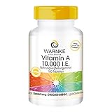 Vitamin A 10.000 I.E - 3000µg Retinol (Retinylacetat) pro Tablette - hochdosiert & vegan - 100 Tabletten | Warnke Vitalstoffe