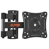 ELIVED Monitor Wandhalterung Schwenkbar Neigbar für die meisten 14-30 Zoll Bildschirme bis 15kg, Max VESA 100x100mm, TV Wandhalterung für LED, LCD, OLED Flach/Curved TVs, Wandhalter Fernseher EV026