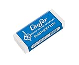 Läufer 00131 Plast Soft 0131 Radierer, weicher Radiergummi aus Kunststoff, für Bleistifte und Buntstifte, transparent