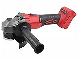 Akku Winkelschleifer kompatibel mit Milwaukee 18V-Akku (ohne Akku), 650 W, 125 mm, Bürstenloser Winkelschleifer mit 2 Schleifscheiben, 2 Trennscheiben, 2 Lamellenscheiben und Zusatzhandgriff
