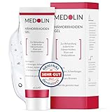 Medolin® Hämorrhoiden Gel - Gegen Schwellungen, Juckreiz, Schmerzen & Blutungen - Entzündungshemmend - Hämorrhoiden Salbe - Wissenschaftlich bestätigte Wirkung, 40 ml