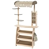 howa Kaufladen Marktstand Lucky aus Holz mit Markise und Tasche 47472