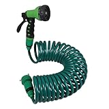 PAMINGONO Autowasch Wassersprühset, Garten Spiralschlauch, Erweiterbarer Autowaschschlauch, Autowasch Spiralrohr, Spiralwasserrohr, Gartenschlauch, Wasser Organizer, Flexibler Schlauch,