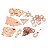 48Pcs Bolzenschweiß Kit Zubehör Gerade Verdrehte Ausbeuler Ringe Haken Washer Runde Stern Pad Uni Spotter Starter Kit