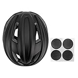XXL-Rennradhelm, Mountainbike-Helm, extra großer, breiter Kopfumfang, Fahrradhelm mit 3D-Kiel-Design für Erwachsene, PC- und EPS-Material, 61 65 cm (Matt schwarz)
