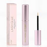 EMEDA Wimpernkleber strip Lash glue 5ml Wimpern kleber für lashes Latex eyelash glue Adhesive White Lashes Glue Schnelle Trockenzeit 0.17oz transparenter Wimpernleim Wimpernklebstoff