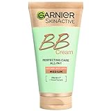 Garnier SkinActive BB Cream Perfektionierende All-In-1 Pflege Mittel mit LSF50 gegen dunkle Flecken, mit Vitamin C und Mineralpigmenten, 50 ml