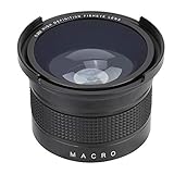 Tosuny 52mm 0.35X Weitwinkel Fisheye Objektiv mit Objektivdeckel Aufbewahrungstasche Universal für/für/für/für Minolta/für Pansonic/für/für Pentax SLR DSLR