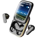 Nkmujil Kabellose Ohrhörer mit Bildschirm, Smart-Ohrhörer, HD-Audio-Bluetooth-Ohrhörer mit Display-Schieber, kabellose Kopfhörer, Touchscreen-Ohrhörer, schnurlose Ohrhörer, Geräuschunterdrückung