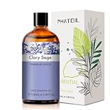 PHATOIL 100ml Clary Sage Ätherisches Öl - Natürliches Aromaöl für Diffusoren und Luftbefeuchter