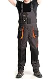 ART.MAS Latzhose Arbeitshose Graphit 270G/M2 Classic Handwerker Gärtner Automechaniker 58, Graphit