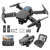 Drohne mit Kamera 4K, Drohne für Kinder,Drone für Anfänger,Flip mode,RC Quadcopter mit 2 Batterien Abflug/Landung mit einer Taste,Schwerkraft Sensor, Headless Mode-Mattschwarz