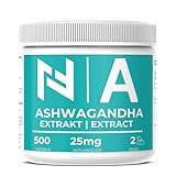 Ashwaganda Extrakt 500 Kapseln - 500mg pro Tagesdosis (2 Kapseln) - verwendeter Markenrohstoff KSM-66® | Natural-Fitness24