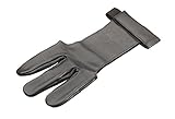 elToro Traditioneller Schießhandschuh Black LARP (XL), Schutz für Finger beim Bogenschießen, Zubehör für Pfeil und Bogen