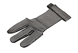 elToro Traditioneller Schießhandschuh Black LARP Bogenschießen Leder (L)