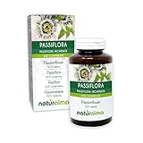 Passionsblume (Passiflora incarnata) Kraut mit Blüten Naturalma - 150 g - 300 Tabletten - Nahrungsergänzungsmittel - Natürlich und Vegan
