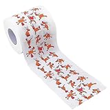 Hygienepapier mit Weihnachtsmotiv, Seidenpapier für Badezimmer – Rolle mit Weihnachtsmann-Motiv – Papierservietten mit Weihnachtsmotiv für Esstisch, Zuhause,