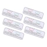 Garneck 6 Stück UV-Test Lichttestkarte UV-Prüfkarte UV-Strahlungsdetektor UV-Intensitätstestkarte UV-Strahlungstester UV-Licht prüfen UV-Meter UVC-Detektor UV-Identifikatoren Papier