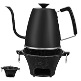 TOYZFRIENDY Camping Barbecue Stove aus Robustem Gusseisen Runder Tragbarer Grillofen Langlebiger Kompakter Kohlegrill für Outdoor Camping und Picknick
