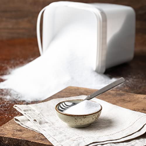 Erythrit Erythritol im Eimer kalorienfreier Zuckerersatz im Behälter ohne Gentechnik natürliche Zuckeralternative leicht löslich Süßstoff 70% Süßkraft von Zucker Vitalesia 2,5kg – 5kg (5 kg)