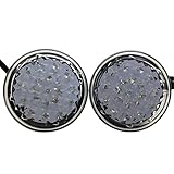 Hikneccty Weiße Linse E8 LED Motorrad vorne hinten Blinker Universal Motorrad ATV Runde Blinker Lampe Licht für Harley Bobber kawasaki