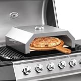 Haus & Garten, Möbel-Pizzaofen mit Keramikstein für Gaskohlegrill