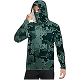 VEMOW Sun Hoodie Herren Rashguard Kapuzenpullover Langarm T-Shirt mit Maske Summer Sonnenschutz Kapuzenshirt Langarmshirt Schnelltrocknend Funktionsshirt Atmungsaktives (04-Hot Pink, XL)
