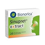 Sinupret® eXtract – stark bei Nasennebenhöhlenentzündung mit Schnupfen. Löst den Schleim, öffnet die Nase und befreit den Kopf mit der Kombination aus fünf Pflanzen, 20 überzogene Tabletten