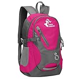 free knight Kleiner Tagesrucksack 20L Radfahren Wanderrucksack Wasserdichter Reiserucksack Leichtgewicht (Rose rot)